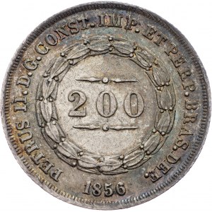 Brazil, 200 Reis 1856