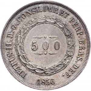 Brazília, 500 Reis 1856