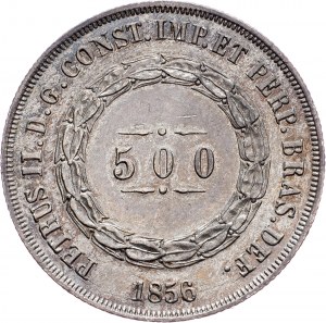 Brazil, 500 Reis 1856