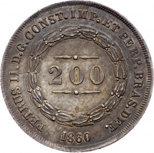 Brazília, 200 Reis 1860