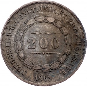 Brazil, 200 Reis 1863