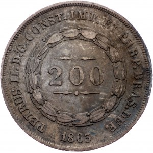 Brasile, 200 Reis 1863