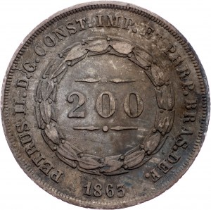 Brazílie, 200 Reis 1863