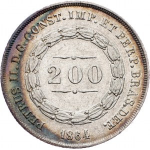 Brésil, 200 Reis 1864