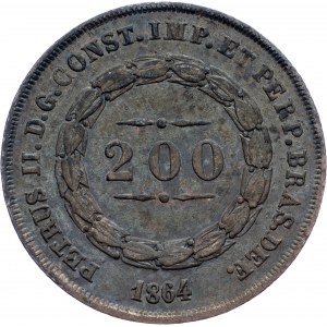 Brazylia, 200 Reis 1864