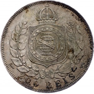 Brazília, 200 Reis 1867