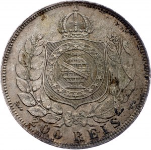 Brazílie, 200 Reis 1867