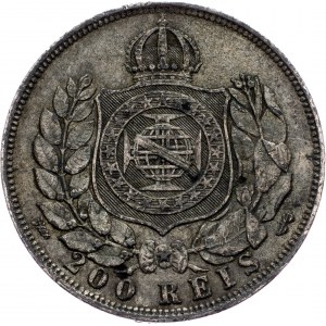 Brazil, 200 Reis 1868