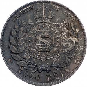 Brésil, 2000 Reis 1889