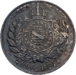 Brazílie, 2000 Reis 1889