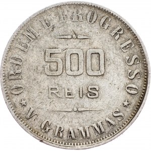 Brazil, 500 Reis 1908