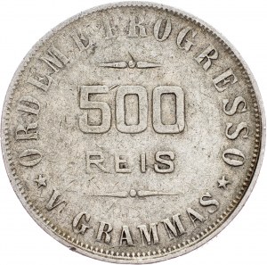 Brazília, 500 Reis 1908