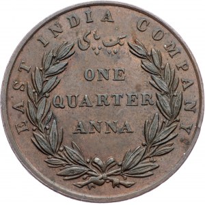 India britannica, 1/4 Anna 1835, Bombay
