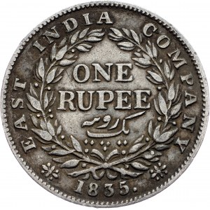 India britannica, 1 rupia 1835