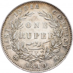 Britská Indie, 1 rupie 1840