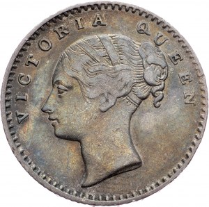 India britannica, 1/4 di rupia 1840