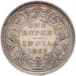 India britannica, 1 rupia 1862