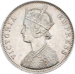 Indie Brytyjskie, 1 rupia 1877