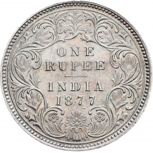 India britannica, 1 rupia 1877