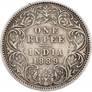 Britská India, 1 rupia 1889