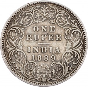 India britannica, 1 rupia 1889