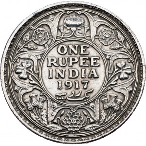 Britisch-Indien, 1 Rupie 1917