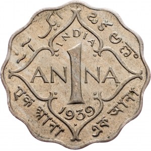 British India, 1 Anna 1939, Bombay