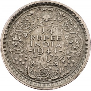 British India, 1/4 Rupee 1944