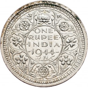 Britisches Indien, 1 Rupie 1944, Bombay