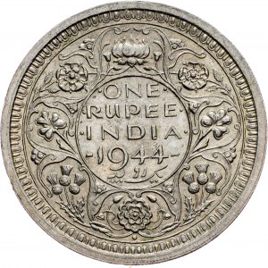 Britisches Indien, 1 Rupie 1944, Bombay