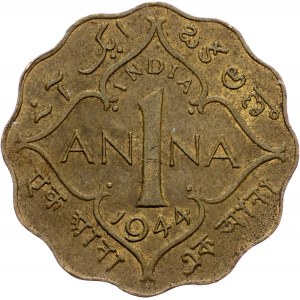 British India, 1 Anna 1944, Bombay