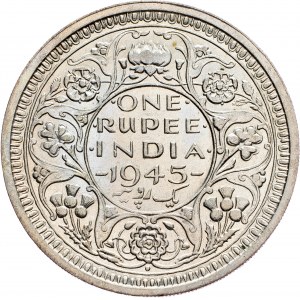 Britisches Indien, 1 Rupie 1945, Bombay