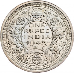 Indie Brytyjskie, 1 rupia 1945, Bombaj