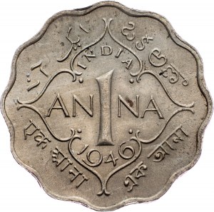 India britannica, 1 Anna 1946, Bombay