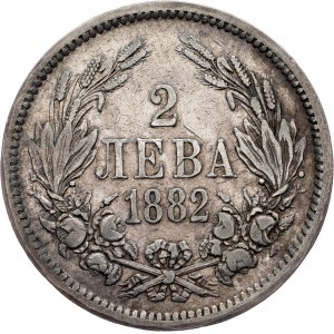 Bulharsko, 2 Leva 1882