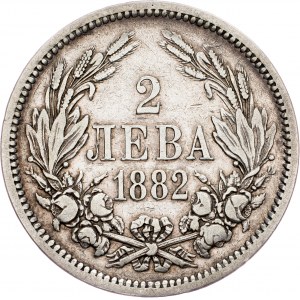 Bulgaria, 2 Leva 1882