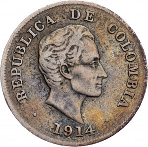 Colombia, 20 Centavos 1914