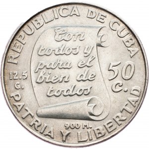 Kuba, 50 Centavos 1953, Philadelphia