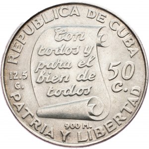 Cuba, 50 Centavos 1953, Philadelphie