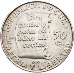 Kuba, 50 Centavos 1953, Philadelphia