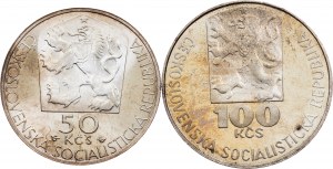 Československo, 50 korún, 100 korún 1977, 1978
