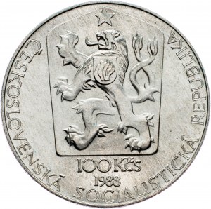 Československo, 100 korún 1988