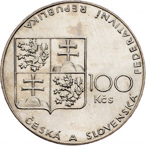 Tchécoslovaquie, 100 Korun 1990