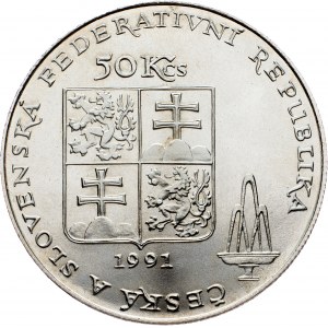 Tchécoslovaquie, 50 Korun 1991