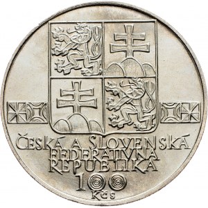 Czechosłowacja, 100 Korun 1993