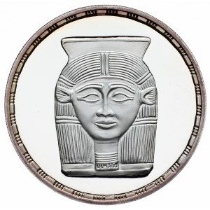 Egypt, 5 libier 1993, zbierka starovekých pokladov - Hathorin amulet