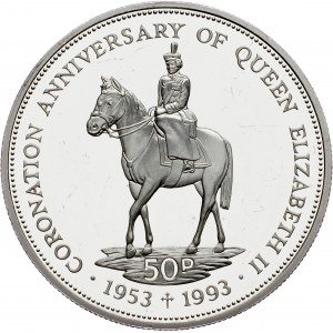 Falkland Islands, 50 Pence 1993
