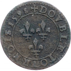 France, Double Tournois 1598