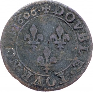 France, Double Tournois 1606