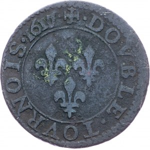 France, Double Tournois 1617